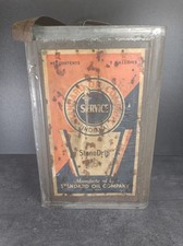 Vintage Standard Oil Company Of Indiana Motor Oil Can 5 Gallon Square Empty  picture