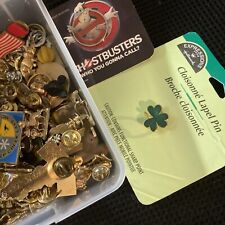 Vintage Mixed Lot of about 100 Lapel Pins LOT Variety Unsearched picture