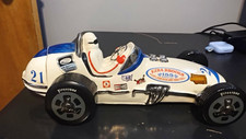 Ezra Brooks Indy Race Car Whiskey Decanter #21 Firestone White/Blue picture