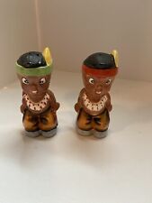 Vintage, Collect, Native American salt and pepper shaker Set, Rare, Hard To Find picture