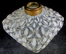 Antique Opalescent Snowflake Screw-On Kerosene Lamp Font Hobbs, Brockunier & Co. picture