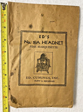 VINTAGE ED’S 1A HEADNET MONTGOMERY WARDS,ED.CUMINGS,INC.FLINT,MICHIGAN,UNOPENED picture