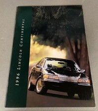 1996 Lincoln Continental 30-page Original Car Dealer Sales Brochure Catalog picture