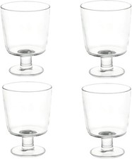 Ikea 365+ Wine Glasses Clear Glass Goblets Set Of 4 Round 2.11 Pound Expedited picture