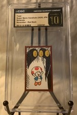 2020 NINTENDO SUPER MARIO HANAFUDA JPN TOAD CGC 10 PRISTINE Red back picture