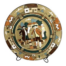 Antique Buffalo Pottery Plate Deldare Ware - Ye Town Crier Series picture