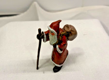 Vintage Vienna Wiener Bronze Cold Painted Santa St. Nick Marked/Stamped Orig Box picture