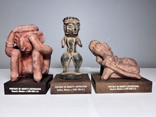 Vintage Schering Etrafon Portrait of Anxiety Depression Figurines Lot of 3 picture