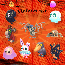 Halloween - Stray Cat Dragon, Stitches, Skelicorn picture