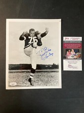 Lou Groza Cleveland Browns SIGNED 8X10 PHOTOGRAPH JSA Cert w/COA picture