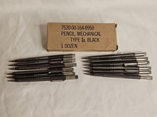 12 NEW Skilcraft US Government Mechanical Pencil Type IA Black NOS NIB One Dozen picture