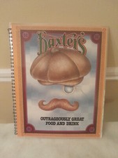 Vintage Baxter's  Restaurant Menu Signed 1984 READ picture