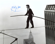 PHILIPPE PETIT SIGNED REPRINT WORLD TRADE CENTER CROSSED ON WIRE 8