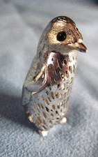 Christofle France Lumiere d Argent Silver Plated Figurine Baby Penguin 1.5