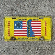 1976 Delaware the First State 200 Years Delaware Booster License Plate Metal picture