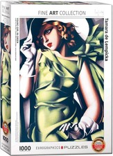 EuroGraphics Young Girl in Green Tamara de Lempicka 1000-Piece Puzzle 6000-1058 picture