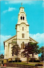 Historic Pawtucket Congregational Church Pawtucket Rhode Island Chrome Postcard picture