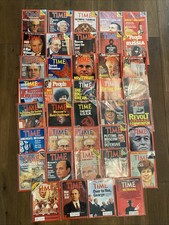 VTG 1980’s-1990’s USSR Soviets Moscow People & Time Magazines - Lot of 39 picture