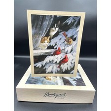 Vintage 1995 Persis Clayton Weirs Birdwatchers Christmas Cards 14 Cats picture