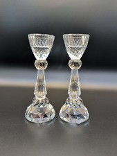 Retired 1985 Swarovski Crystal Candle Holders NR129 5.25