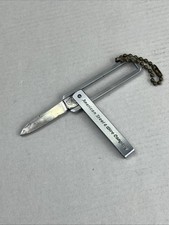 Vintage Tri-Folding Pocket Knife Yankee w/ Bottle Opener knife & Advertising G picture