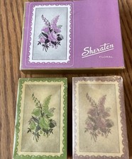 Vintage Sheraton Floral Playing Cards picture