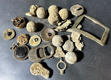 European Relics Musket Ball Belt Buckle Buttons Necklace Bodenfund German Relics picture