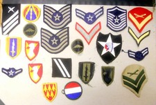 Vintage Lot of 23 Mixed Military US Patches, Directly out of a local collection picture