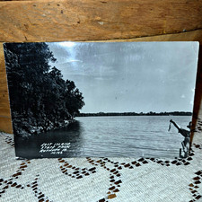 RPPC Divided Back Postcard Lost Island State Park Ruthven IA Iowa Posted 1954 picture