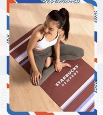 Starbucks China 2026 New Arrival Go Green Summer Sports Series Striped Yoga Mat picture