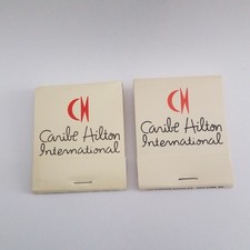 Vintage matchbook lot of 2 Caribe Hilton International hotel Diamond Match Co NY picture