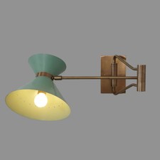 Handmade Single Light Articulated Brass Sconce Mid Century Style Brass Wall Lam picture
