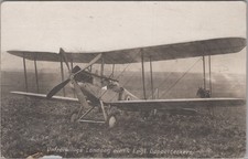WWI Captured British RAF BE2c Biplane Unfreiwillige Landung RPPC 1910s Postcard picture