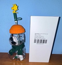Best Seller Authentic Starbucks x Peanuts Snoopy Bearista Glass Cup picture