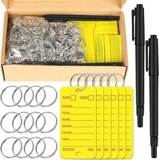  500 Pcs Poly Key Tags Plastic Dealership Car Key Tags With Labels For Rv  picture