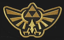 THE LEGEND OF ZELDA CREST EMBROIDERED 4.0 INCH IRON ON PATCH picture