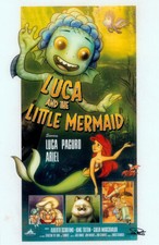 Jon Pinto SIGNED Disney Movie Art Print Luca & The Little Mermaid Mashup / Ariel picture