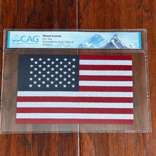 MOUNT EVEREST * CAG * GENUINE US MINI FLAG ARTIFACT CARRIED TO SUMMIT 29029 FT picture