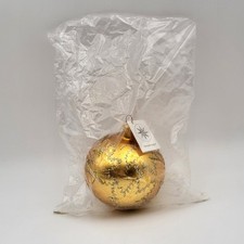Christopher Radko Scarlett Maple Leaf Bronze Glass Ornament~ New Sealed w/o Box picture