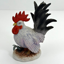 Lefton Rooster Figurine Hand Painted Japan Vintage 6 1/4