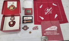 INDIAN MOTORCYLE WELCOME KIT WATCH, BUCKLE, BADGE CLASP ETC COLLECTIBLE picture