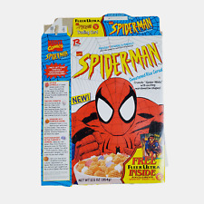 Vintage 1995 Ralston Foods Spiderman Marvel Comics Cereal Empty Box 13x9 picture