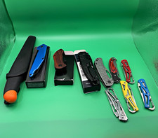 MTech USA Mixed Lot Pocketknives & Fixed Blade Knives, Stainless Steel picture
