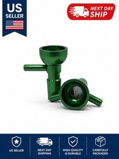 14mm GREEN Aluminum Bowl with Built-in Screen - Heavy Duty & Unbreakable picture