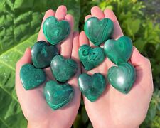 Malachite Heart Stone - LARGE 1.5