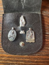 Vintage My Companion Catholic Travel Pocket Shrine St Christopher Sacred Heart picture
