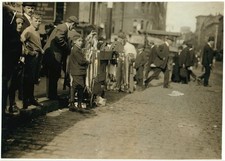Photo:Boston Massachusetts 1909 Notion Peddlers Street Vendors Boys Hine picture