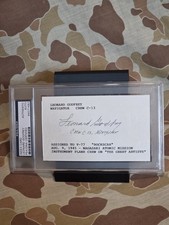 Leonard Godfrey PSA Signature Nagasaki Atomic Mission WW2 Navigator Autograph picture