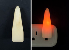 Vtg 1930's Art Deco Skyscraper Guide Neon Nite Lite Plug In Night Light USA 801B picture