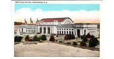 Postcard New Union Station Washington D.C. 1910s Beaux-Arts Railroad Depot picture
